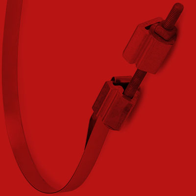 USABAND pole hardware mounting kit installed on utility pole
